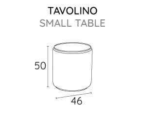 Круглый журнальный столик из ткани Adrenalina Boll ARCH-00087332 - Вид №3