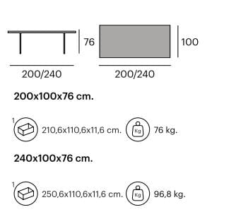 Прямоугольный стол из тикового дерева Pilma LAND ARCH-00095965 - Вид №2
