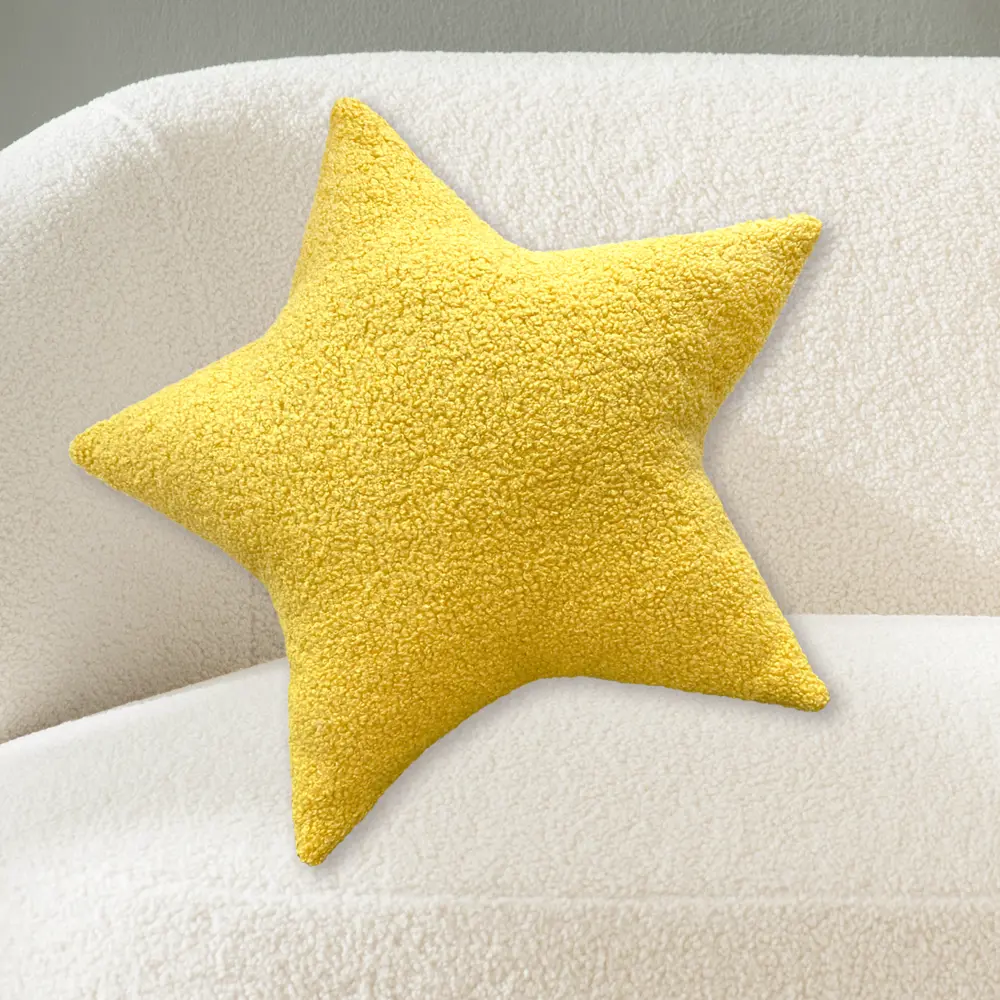 Подушка Звезда 40x40 см цвет желтый SEASONS STLM-2084220 - Вид №3
