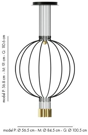 AXOLIGHT Металлический светодиодный подвесной светильник Liaison sun-id-1434090 - Вид №9
