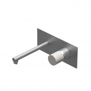 E0BA0114D Встраиваемый однорычажный смеситель для раковины Ritmonio Diametro35 Inox Concrete