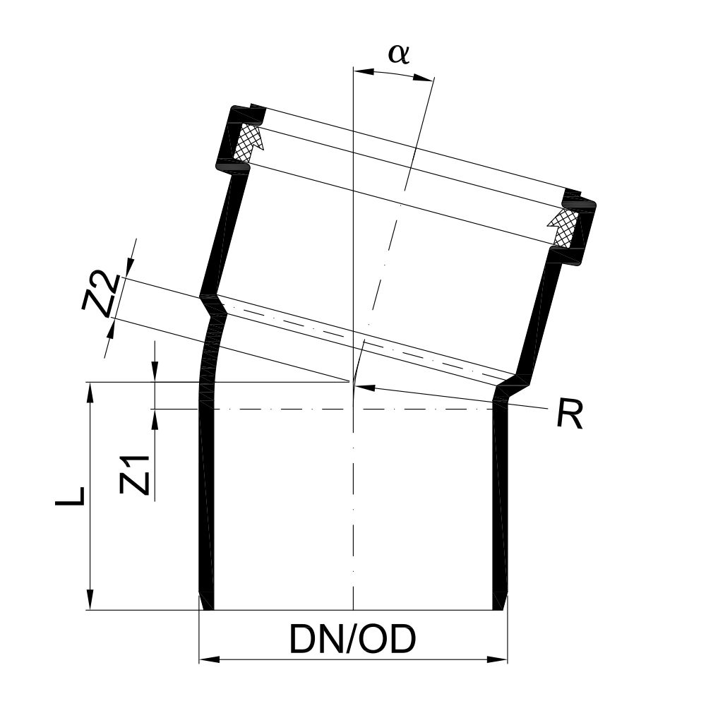 02526 Отводы Tece  - Вид №1