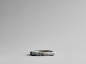 Круглый поднос из травертина