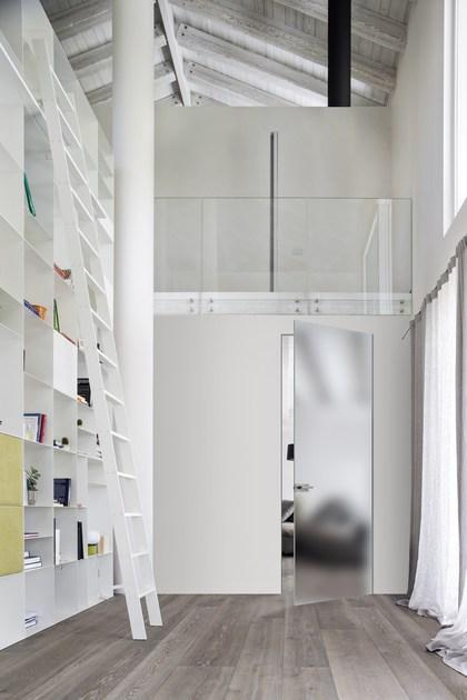 BLUINTERNI Распашная дверь из стекла заподлицо со стеной Vitrum-line sun-id-1487917 - Вид №3