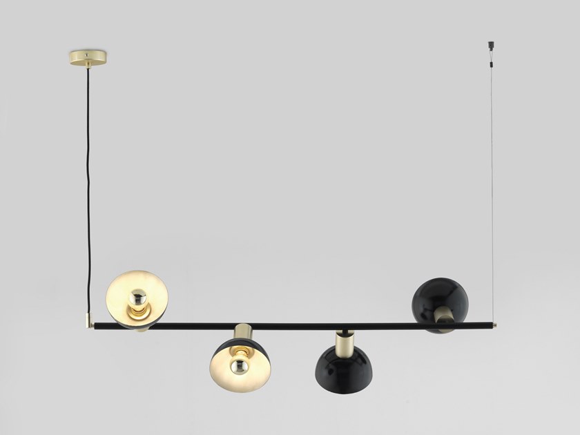 091804 Подвесной светильник белый - латунь Aromas del Campo Ohlala 