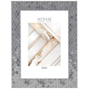 Фоторамка Мирам серебристая 15×21 см без паспарту 89422791