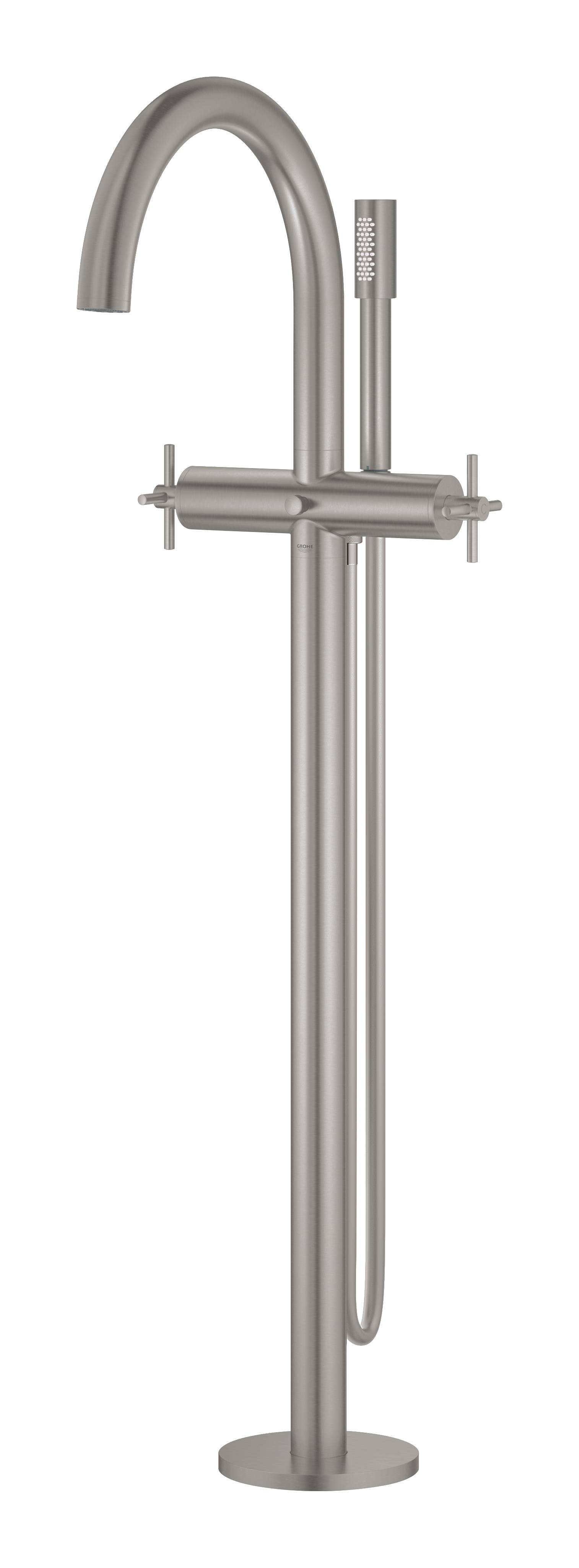 Внешняя часть свободностоящего смесителя для ванны GROHE Atrio New, суперсталь (25044DC3) - Вид №1