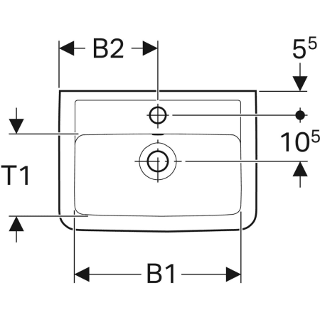 272145000 Раковина Geberit Renova Plan Geberit  - Вид №2