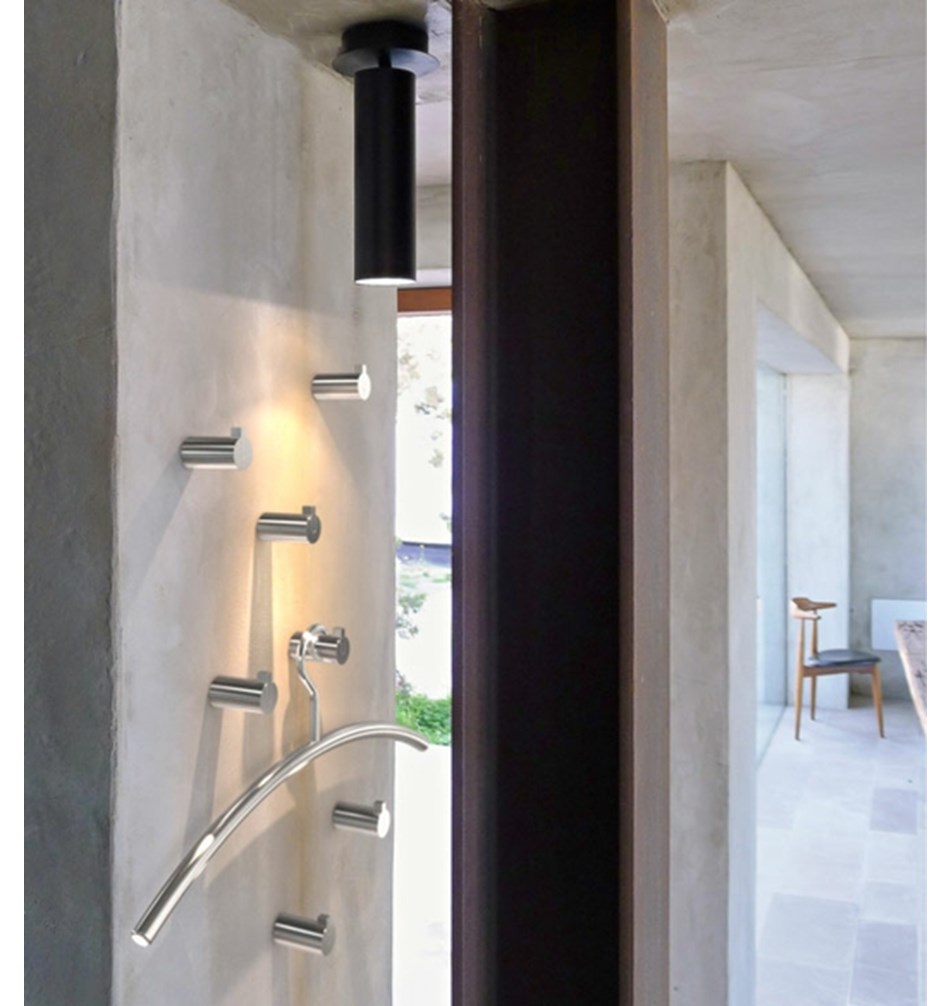 FROST Вешалка 2 "ТРУБКА" » полированная. Нержавеющая сталь Полированный O1135  - Вид №4