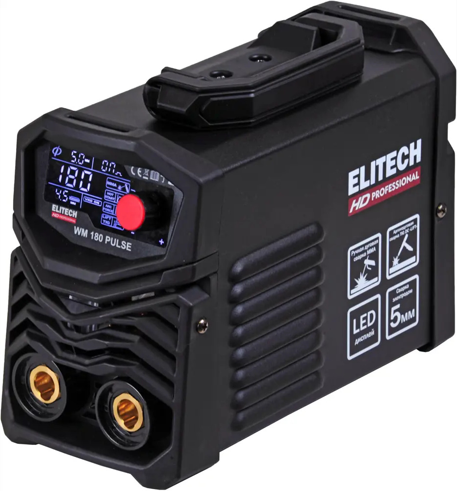89350892 Сварочный аппарат инверторный Elitech HD WM180 PULSE, 180 А, до 5 мм STLM-0847627