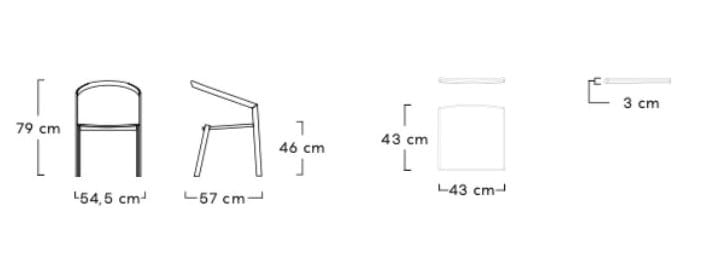 Алюминиевое обеденное кресло с порошковым покрытием MY YOUR Push ARCH-00146424 - Вид №2