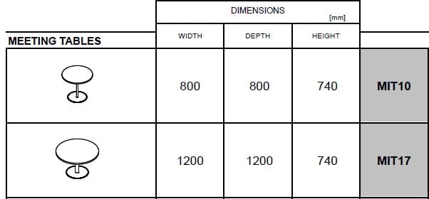 Круглый стол для встреч MDD ARCH-00006094 - Вид №1