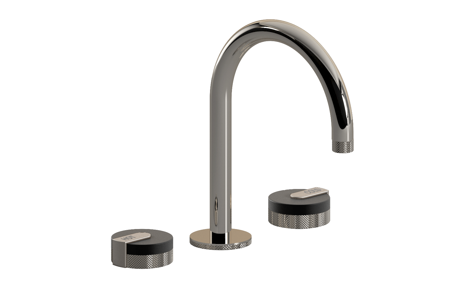 E-11512-R1MBK-L1SN-PN Смеситель для умывальника на 3 отвертия GRAFF MOD+