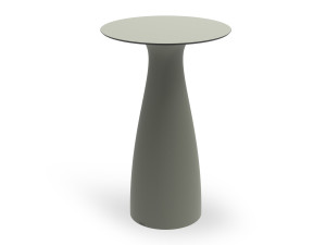 Высокий круглый стол из HPL и полиэтилена