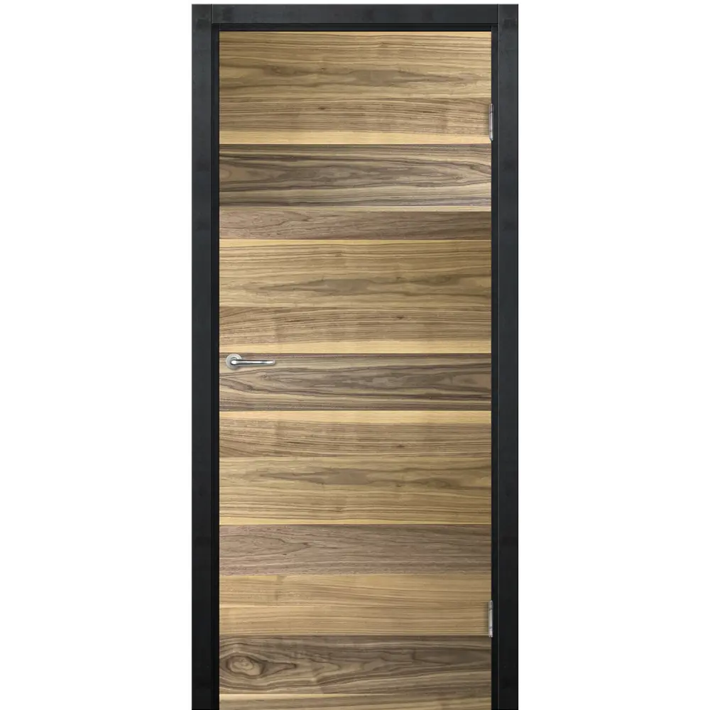 Дверь межкомнатная глухая Loft 80x200 см шпон цвет американский орех с замком и петлями 85325429 STLM-2190641 МАРИО РИОЛИ 