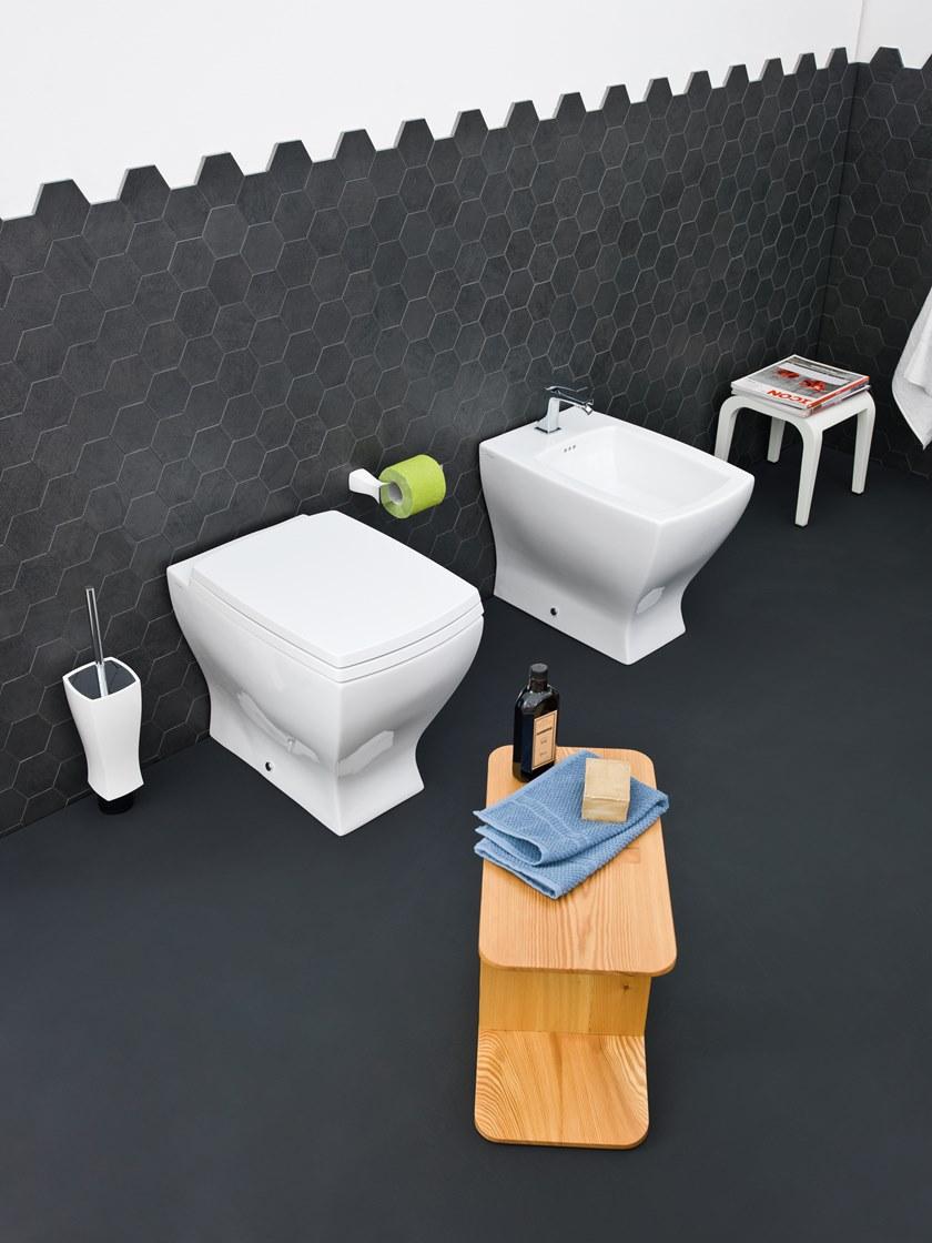 Приставной унитаз напольный Белый ArtCeram JAZZ Италия sun-id-1495929 - Вид №1