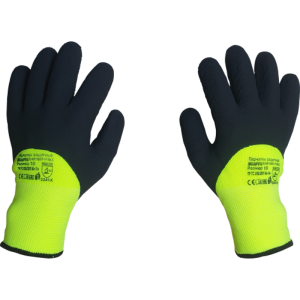 90341680 Перчатки акриловые двухслойные с латексным обливом NM1355DF-HY/BLK размер 11 / XXL STLM-0191921 SCAFFA