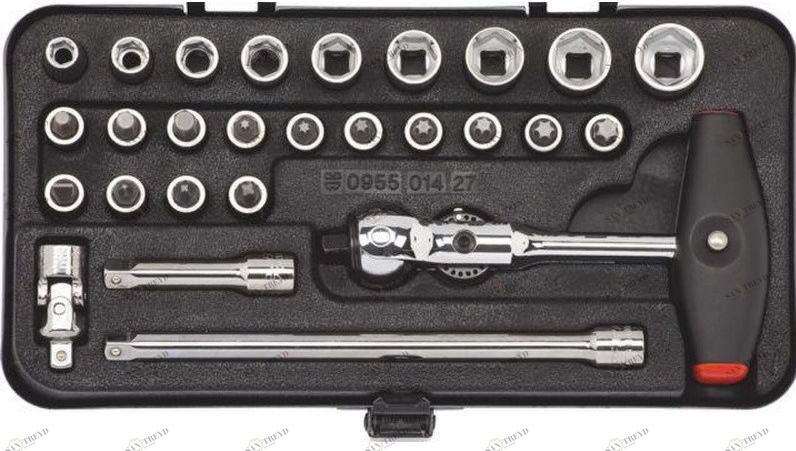 Würth Набор торцевых ключей 1/4, 27 шт. Assortimenti chiavi a bussola 096501427