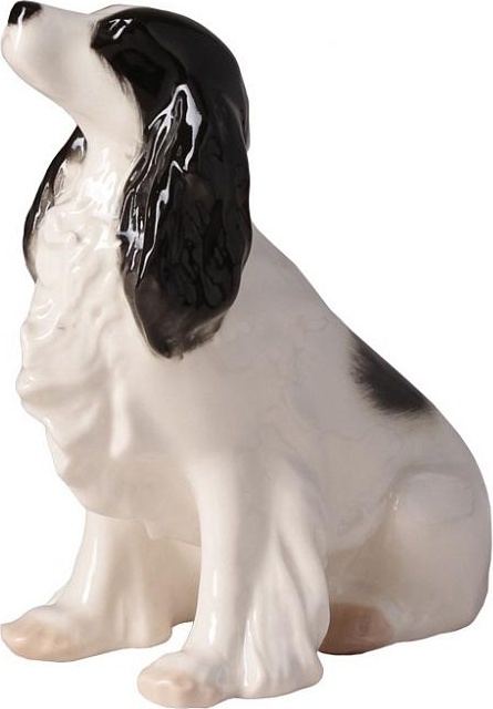 80320 Императорский фарфоровый завод Скульптура "Спаниэль" Фарфор твердый 