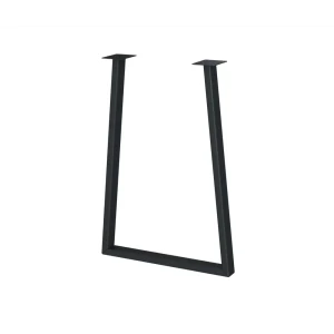 Подстолье для обеденного и письменного стола 71 см трапеция металл цвет черный