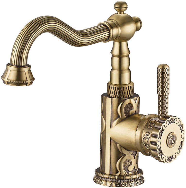 Смеситель ZorG Antic A 114U-BR для раковины, бронза