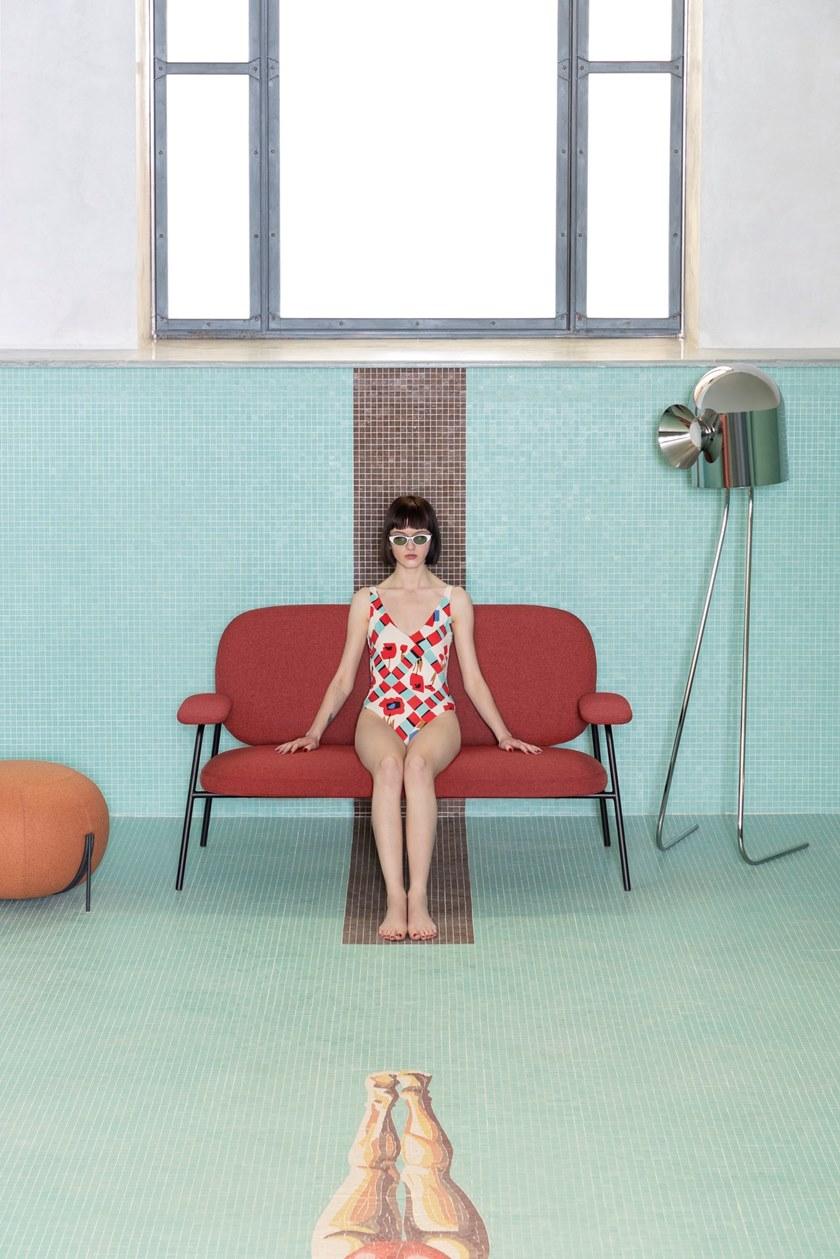 Saba Italia 3-х местный тканевый диван Philo sun-id-1365039 - Вид №3