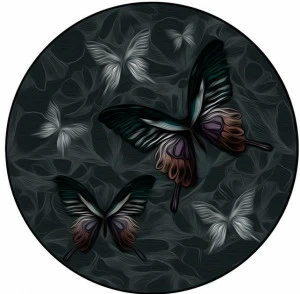 YO2 Круглый коврик с рисунком из полиамида Picnic days