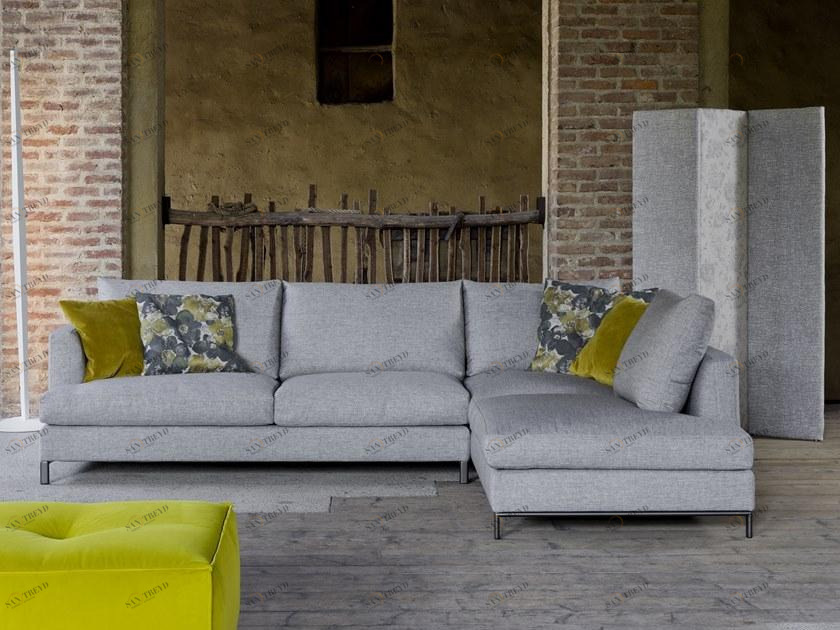 Flexstyle 4-х местный тканевый диван с шезлонгом sun-id-1385306