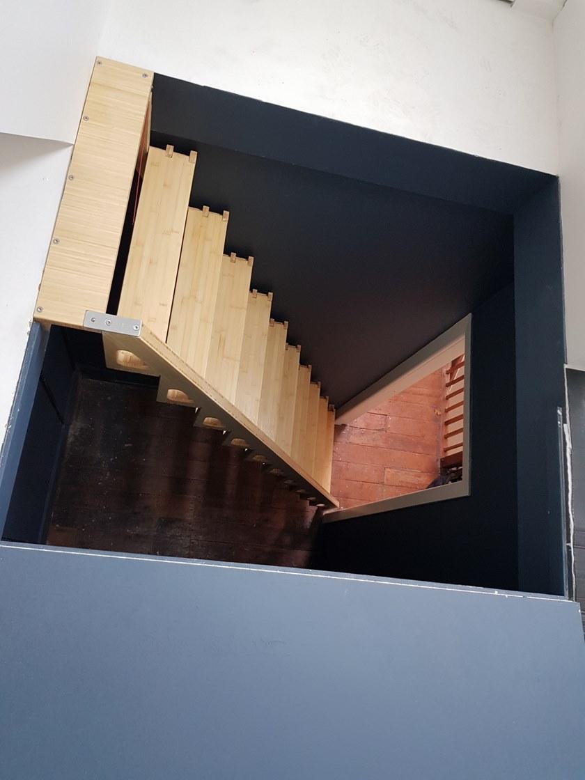 Bcompact Выдвижная лестница из бамбука  Bhl-02  - Вид №13