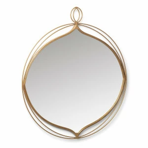 Зеркало золотое овальное в металлической раме Starboard от La Forma LA FORMA ДИЗАЙНЕРСКИЕ 299220 Золото