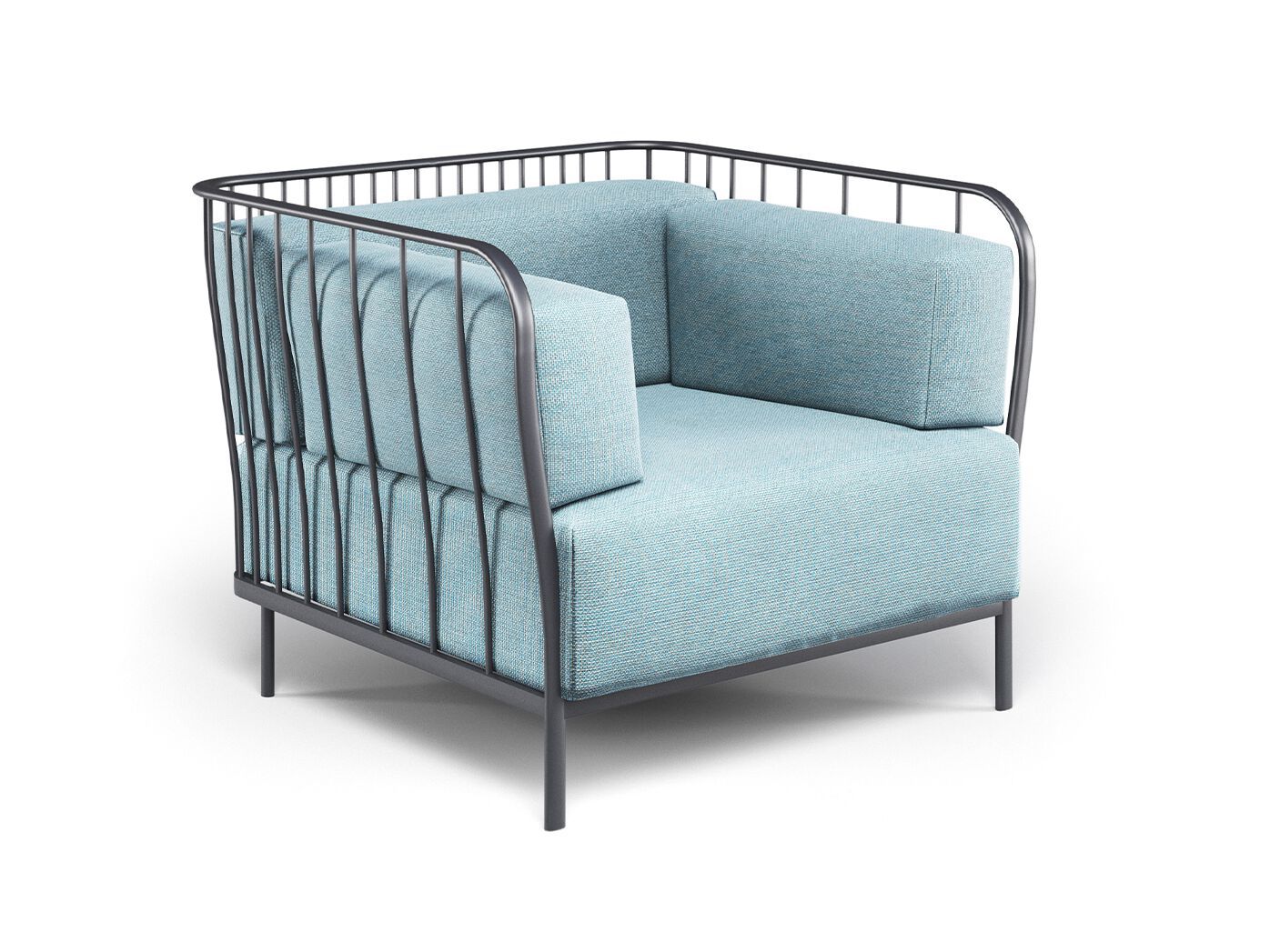 Тканевое садовое кресло с подлокотниками emu Cannolè ARCH-00098395