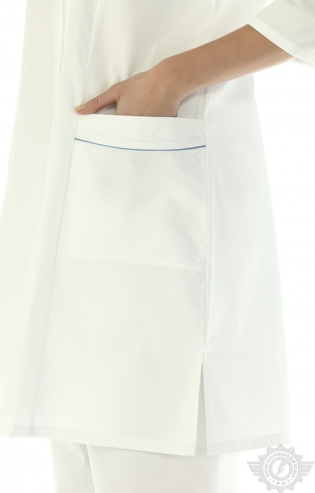 63683 Халат "Сервис-Люкс" белый  Медицинская одежда  размер 46/158-164 Спецодежда  - Вид №4