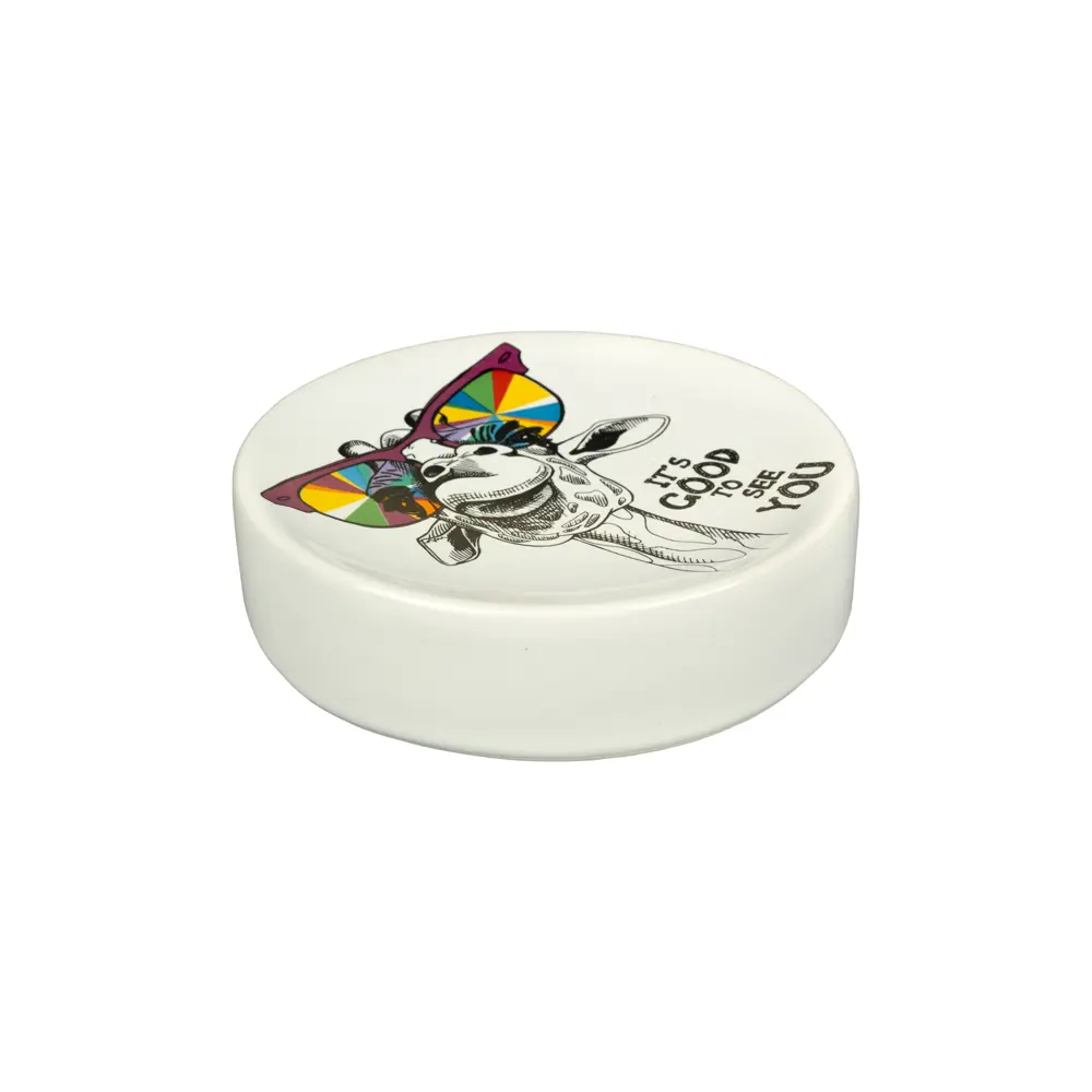 Мыльница Аквалиния Happy Giraffe керамика цвет белый STLM-2143512