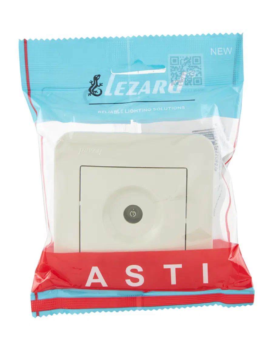 ASTI Розетка ТВ оконечная крем LEZARD 7081-0303-130