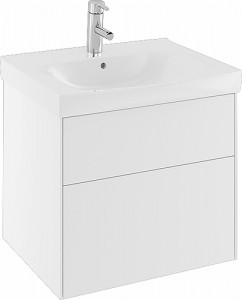 42555 IFO Sense тумба под умывальник с двумя ящиками, W = 600 мм, W1 = 622 мм, шпон черного дуба