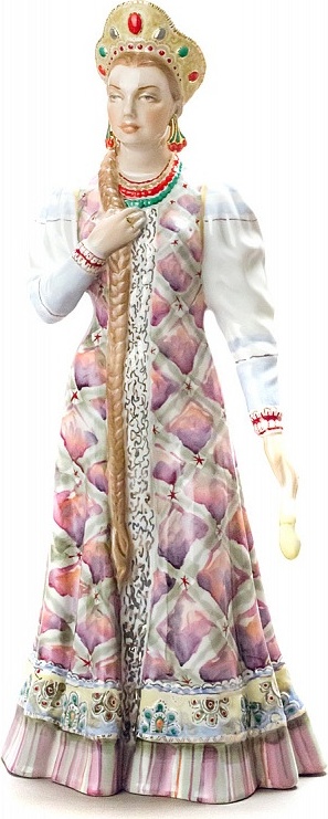 10643290 Дулевский фарфор Скульптура "Хозяйка медной горы "  (фарфор) Фарфор 