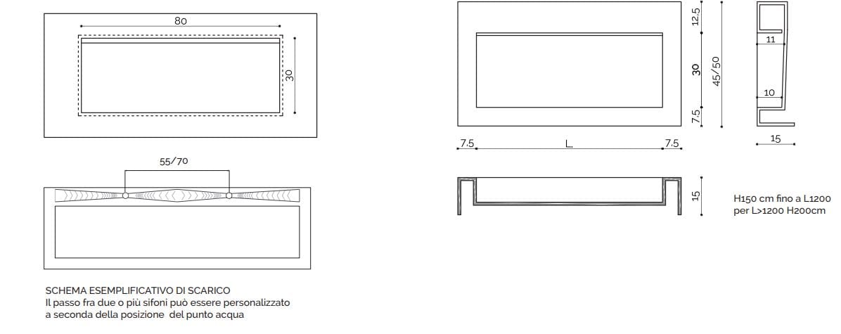 Прямоугольная раковина Corian® с столешницей Acquapazza Corian ® elements ARCH-00009477 - Вид №1