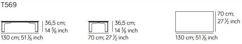 AMURA Прямоугольный мраморный журнальный столик Range Am093.t569 - Вид №4