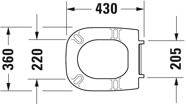 0067310099 Крышка сиденье для унитаза Duravit D-Code - Вид №2