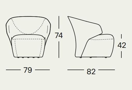 Съемное кресло Zanotta AROM ARCH-00086486 - Вид №5