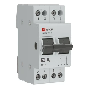 Трехпозиционный переключатель EKF Proxima 2P 63 А 88883190 STLM-2088062