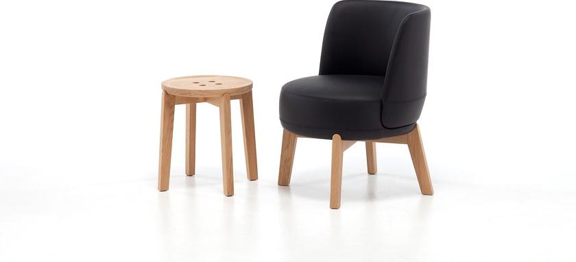 Very Wood Мягкое кожаное кресло Rond sun-id-1415685 - Вид №1