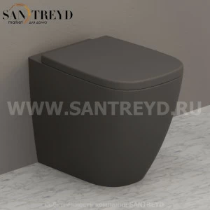 GN001AT Приставной унитаз напольный Белый Ceramica Globo GENESIS Италия