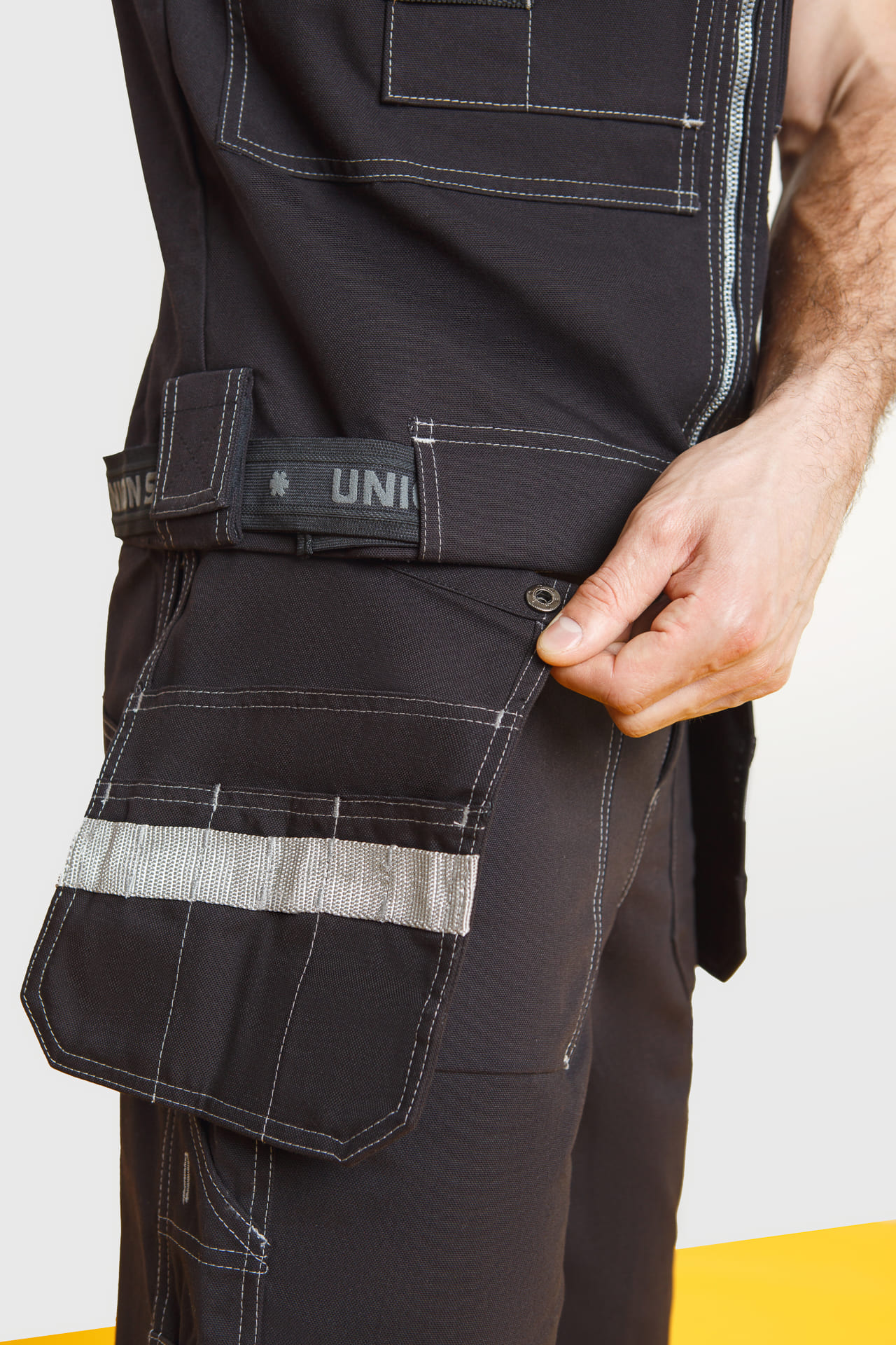 62598 Жилет  черный Union Space  Летняя спецодежда  размер 48-50  - Вид №7