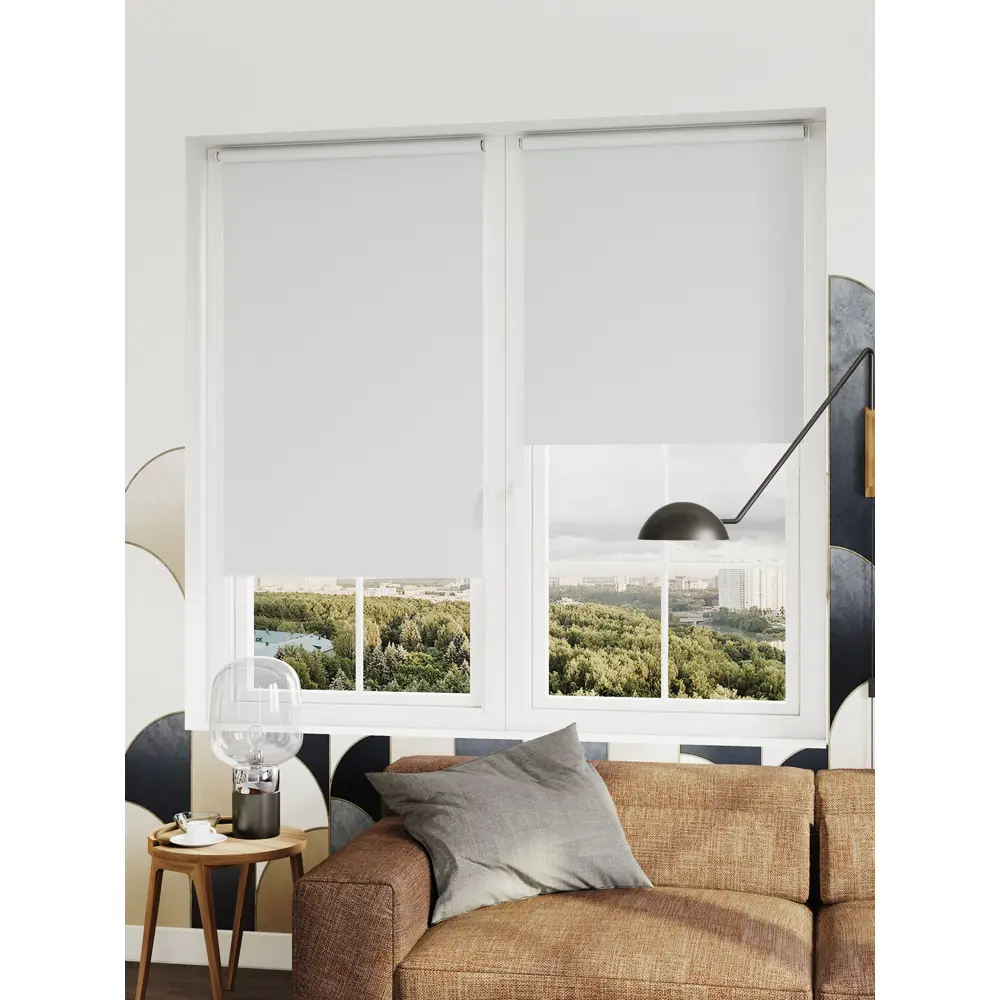 DOMLEGRAND Рулонная штора Сансет серый - регулируемое освещение 89360930 STLM-1065533 - Вид №3