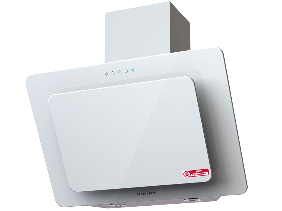 8118341 Вытяжка наклонная KRONA LIVA 600 S белый/белый STDN-0148923 - Вид №1