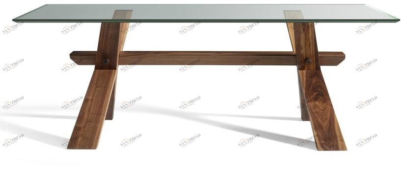 L'Ottocento Стол из дерева и стекла на заказ Canaletto sun-id-1479854