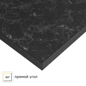 Столешница Delinia Кунгур 120x3.9x80 см HPL/ДСП цвет черный 86339596 STLM-2212223