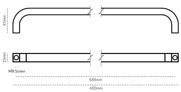 Латунная мебельная ручка Lo & Co Interiors Curve ARCH-00101114 - Вид №23