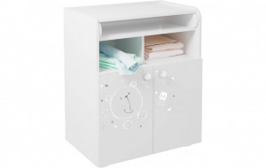 vpk-0001529.9 Комод Polini kids French 1270, Teddy, белый ВПК (Тополь)